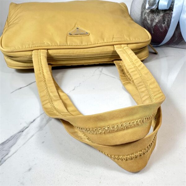4143-Túi xách tay-PRADA Tessuto yellow cloth handbag6
