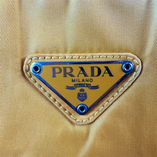 4143-Túi xách tay-PRADA Tessuto yellow cloth handbag12