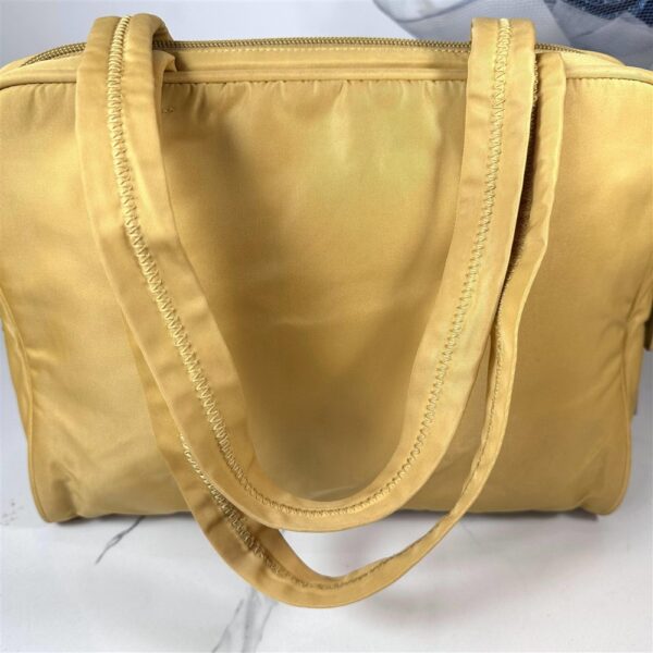 4143-Túi xách tay-PRADA Tessuto yellow cloth handbag7