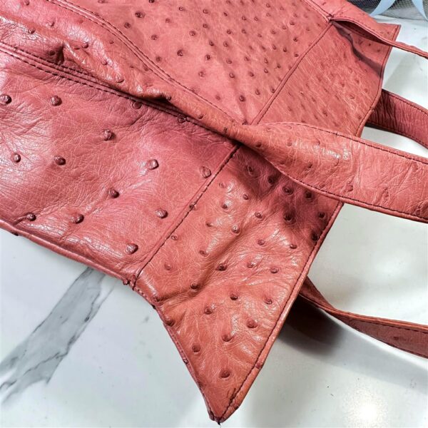 4256-Túi xách tay da đà điểu-SANTAGOSTINI ANSELMO ostrich leather tote bag11
