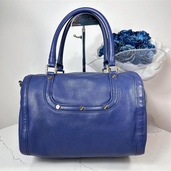 4092-Túi xách tay/đeo vai/đeo chéo-TORY BURCH Amanda blue leather satchel bag3