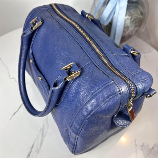 4092-Túi xách tay/đeo vai/đeo chéo-TORY BURCH Amanda blue leather satchel bag5