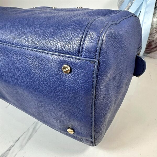 4092-Túi xách tay/đeo vai/đeo chéo-TORY BURCH Amanda blue leather satchel bag11