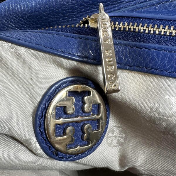4092-Túi xách tay/đeo vai/đeo chéo-TORY BURCH Amanda blue leather satchel bag18