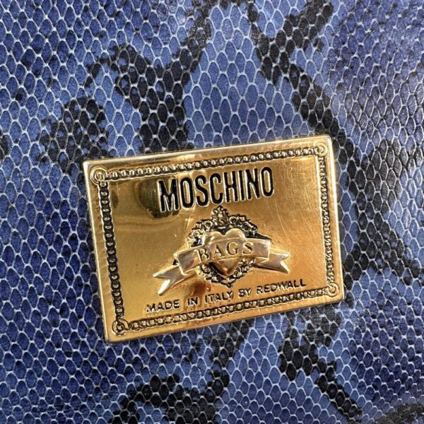 4084-Túi xách tay đeo vai-MOSCHINO python leather embossed large tote bag13