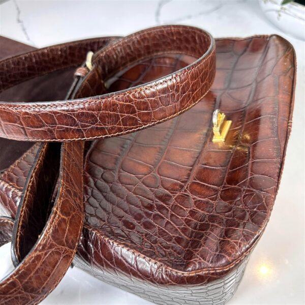 4071-Túi đeo vai/đeo chéo-NANNINI Firenze crocodile embossed crossbody bag14