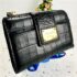 5015-Ví chữ nhật nữ/nam-LEATHER JEWELS Bifold black leather wallet-Gần như mới1