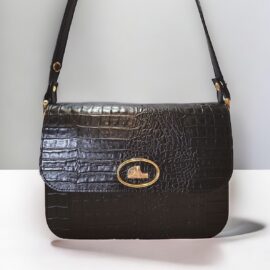 4068-Túi đeo vai-Crocodile leather embossed shoulder bag