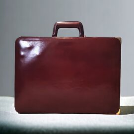 4078-Cặp da nam-FRANZEN vintage hard briefcase