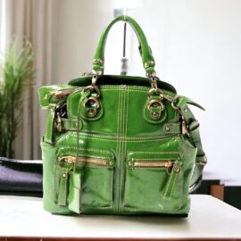 4208-Túi xách tay/đeo chéo-TOPKAPI VACCHETTA patent leather satchel bag
