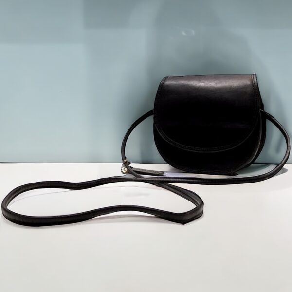 4148-Túi đeo chéo-COACH Casey black leather crossbody bag0