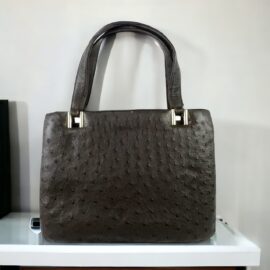 4261-Túi xách tay da đà điểu-Ostrich leather tote bag