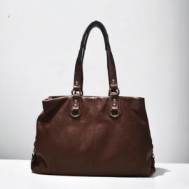 4317-Túi xách tay/đeo vai-COACH Ashley Carryall brown leather tote bag-Khá mới