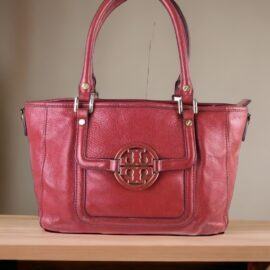 4190-Túi xách tay-TORY BURCH Amanda red tote bag