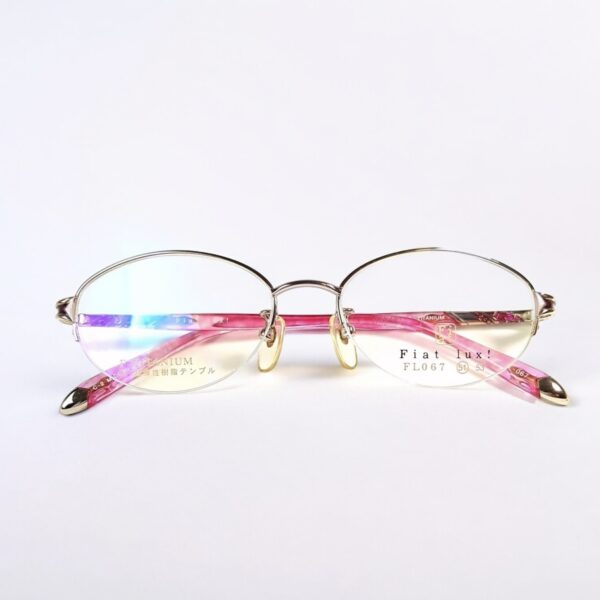 5586-Gọng kính nữ-Mới/Chưa sử dụng-FIAT LUX FL 067 half rim eyeglasses frame0