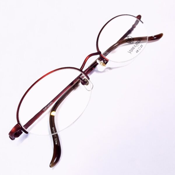 5495-Gọng kính nữ-Mới/Chưa sử dụng-YUMI KATSURA YK715 halfrim eyeglasses frame0