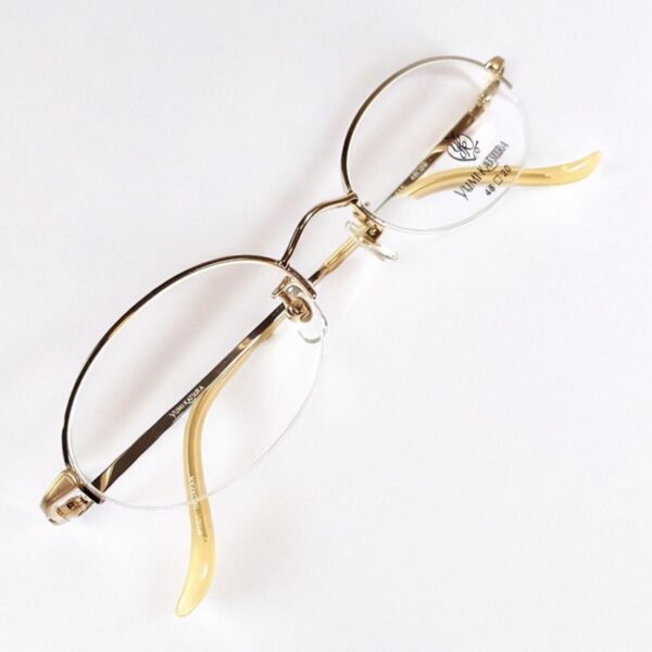 5559-Gọng kính nữ-Mới/Chưa sử dụng-YUMI KATSURA YK713 half rim eyeglasses frame0