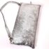 4334-Túi xách tay/đeo vai-GIANNI CHIARINI Silver Leather Clutch/Shouler Bag-Đã sử dụng/Khá mới5