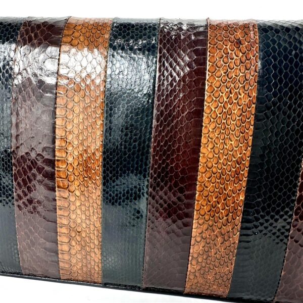 4050-Túi đeo vai da rắn-Snake skin shoulder bag-Gần như mới6