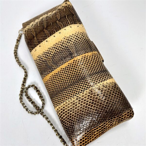 4271-Túi xách tay/đeo vai da rắn-TAMBU Snake skin handle/shoulder bag/Clutch-Đã sử dụng3