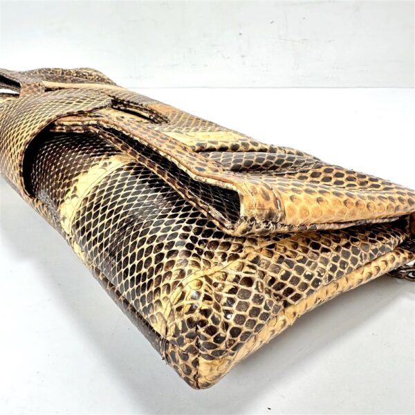 4271-Túi xách tay/đeo vai da rắn-TAMBU Snake skin handle/shoulder bag/Clutch-Đã sử dụng6