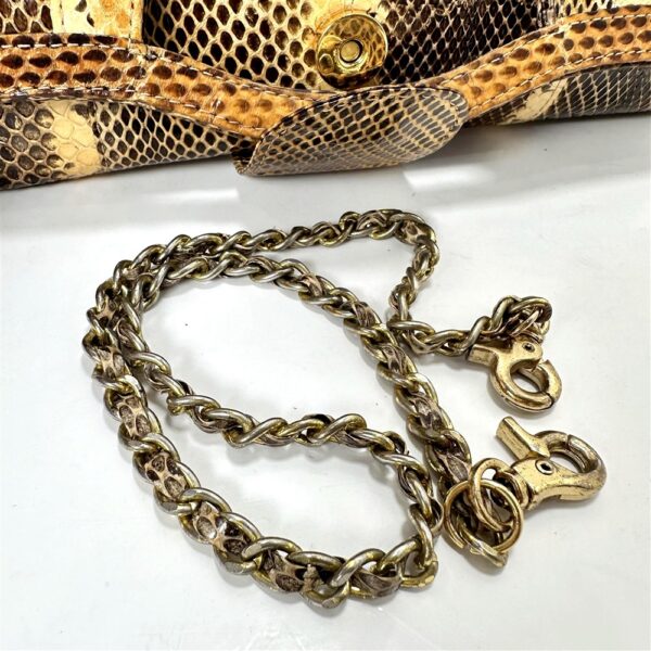 4271-Túi xách tay/đeo vai da rắn-TAMBU Snake skin handle/shoulder bag/Clutch-Đã sử dụng8