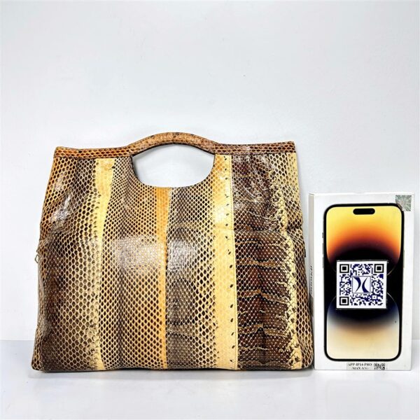 4271-Túi xách tay/đeo vai da rắn-TAMBU Snake skin handle/shoulder bag/Clutch-Đã sử dụng15