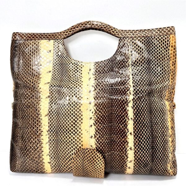 4271-Túi xách tay/đeo vai da rắn-TAMBU Snake skin handle/shoulder bag/Clutch-Đã sử dụng10