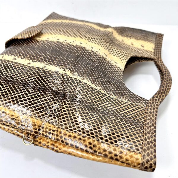 4271-Túi xách tay/đeo vai da rắn-TAMBU Snake skin handle/shoulder bag/Clutch-Đã sử dụng11