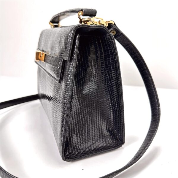 4058-Túi xách tay/đeo chéo da thằn lằn-Kelly style Lizard skin crossbody bag-Đã sử dụng/Khá mới2