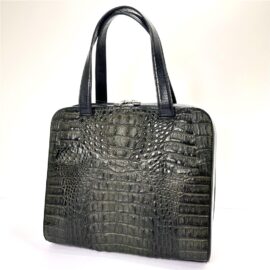 4253-Túi xách tay da cá sấu-LONGEVITE crocodile leather tote bag-Đã sử dụng/Khá mới