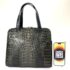 4253-Túi xách tay da cá sấu-LONGEVITE crocodile leather tote bag-Đã sử dụng/Khá mới17