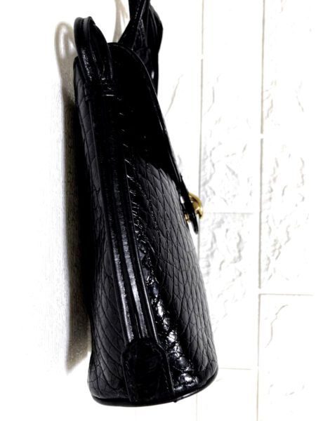4067-Túi đeo vai/đeo chéo da cá sấu-GINO TRUMBA Italy crocodile skin shoulder bag3