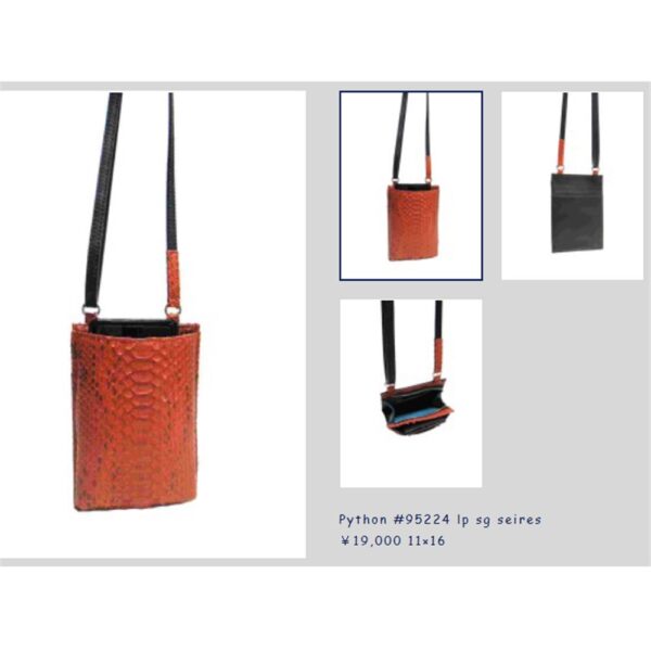 4276-Túi đeo chéo da trăn-BAG LIORE python skin crossbody bag-Gần như mới11
