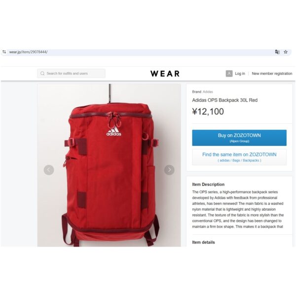 4377-Ba lô nữ/nam-ADIDAS backpack-Gần như mới10