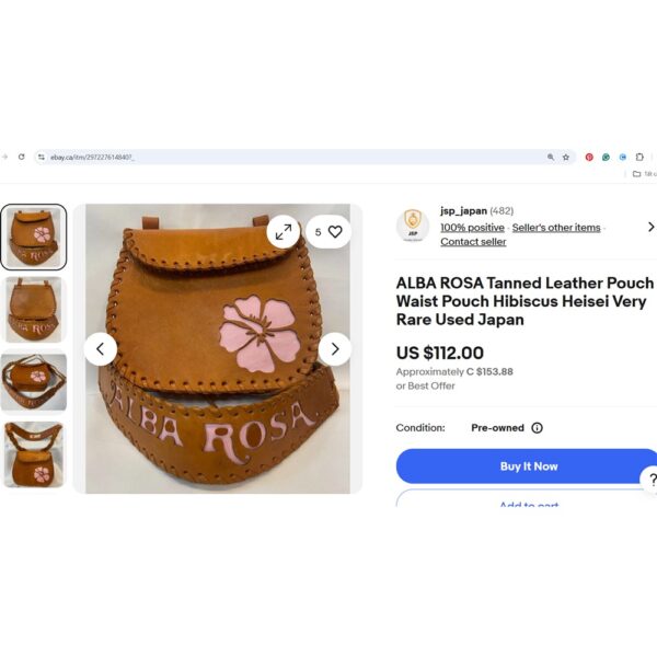 4188-Túi đeo chéo-ALBA ROSA messenger bag-Đã sử dụng/Khá sạch9