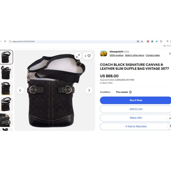 4309-Túi đeo vai/đeo chéo-COACH signature shoulder/crossbody bag-Khá mới11