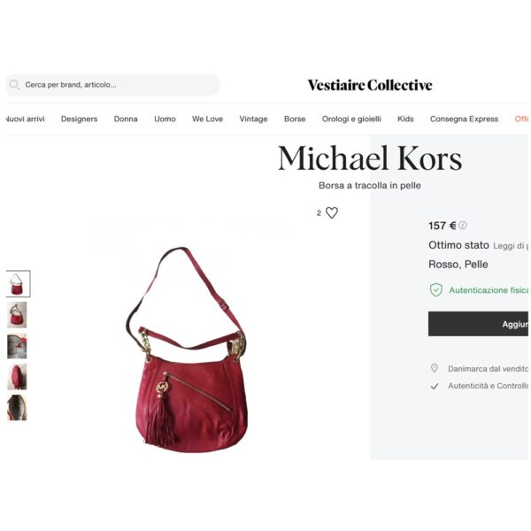 4348-Túi xách tay/đeo vai-MICHAEL KORS Charm Tassel Covertible leather satchel bag-Khá mới11