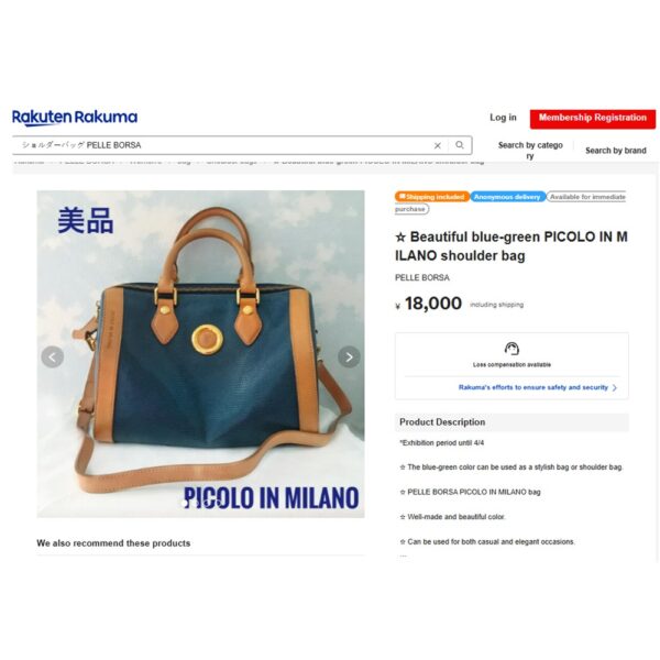 4372-Túi xách tay/đeo chéo-PELLE BORSA Picolo in Milano boston bag-Khá mới18
