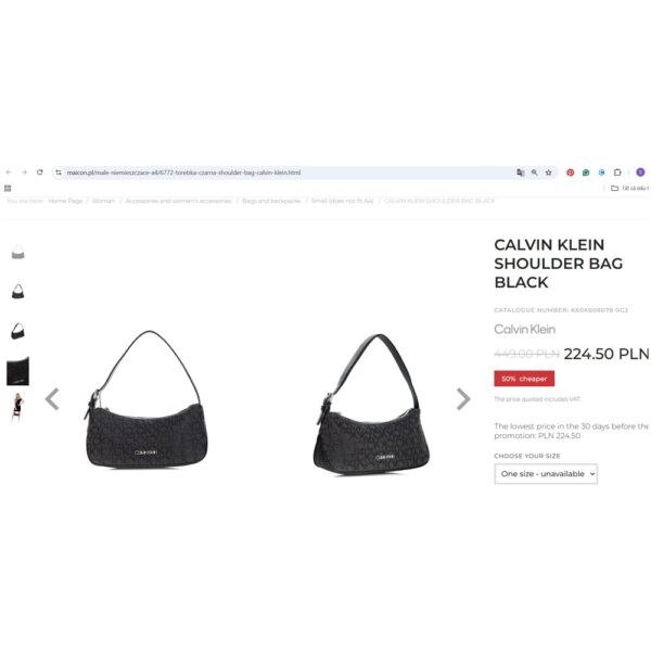 4380-Túi xách tay-CALVIN KLEIN handbag-Gần như mới10