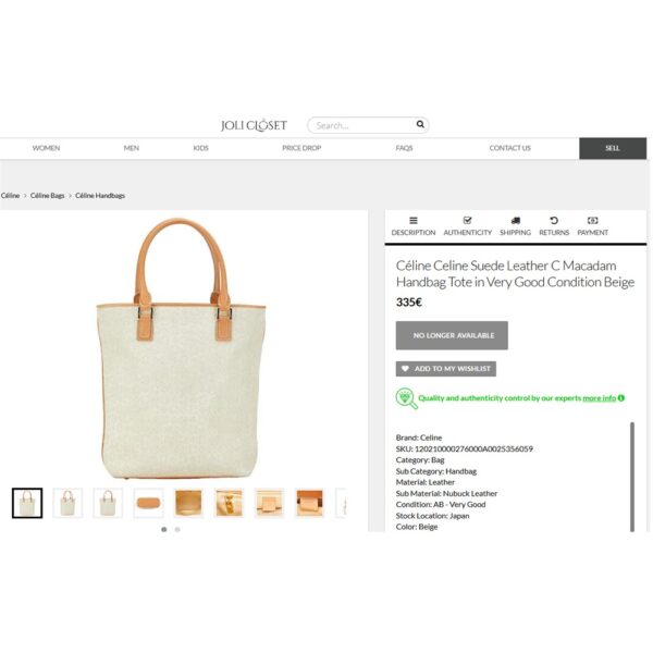 4101-Túi xách tay-CELINE Macadam pink suede tote bag-Đã sử dụng18