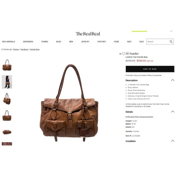 4173-Túi xách tay-JIL SANDER Italy handle bag-Đã sử dụng/Khá sạch23