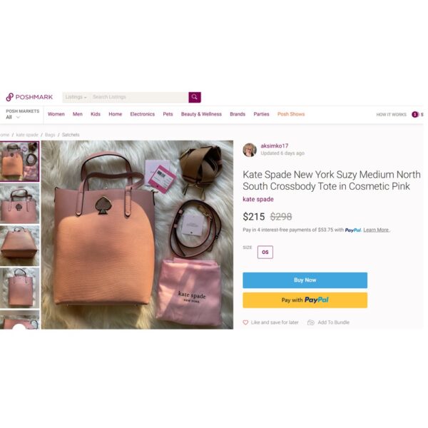 4169-Túi xách tay/đeo chéo-KATE SPADE Suzy medium North South tote/crossbody bag-Mới/Chưa sử dụng22