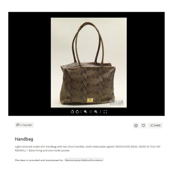 4084-Túi xách tay/đeo vai-MOSCHINO python leather embossed large tote bag-Đã sử dụng22