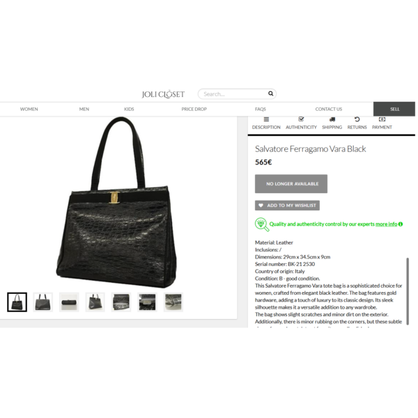 4176-Túi xách tay/đeo vai-SALVATORE FERRAGAMO tote bag-Đã sử dụng20
