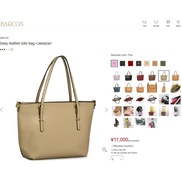 4355-Túi xách tay/đeo vai-BARCOS synthetic leather 2 ways bag-Như mới10