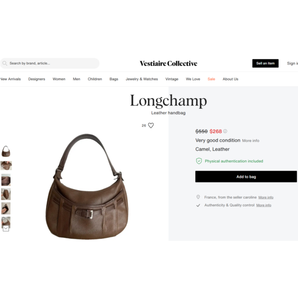 4075-Túi đeo vai-LONGCHAMP shoulder bag-Gần như mới19