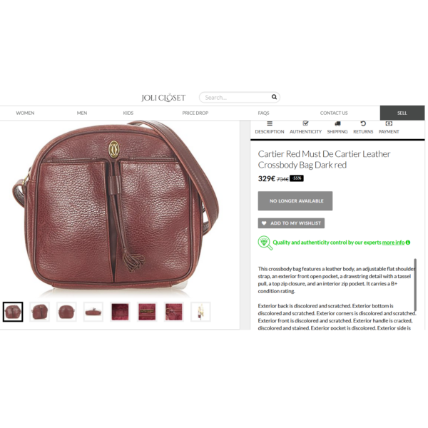 4243-Túi đeo chéo-CARTIER crossbody bag-Đã sử dụng17