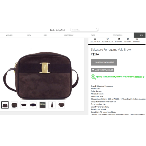 4087-Túi đeo chéo-SALVATORE FERRAGAMO Vara suede leather crossbody bag-Khá mới17
