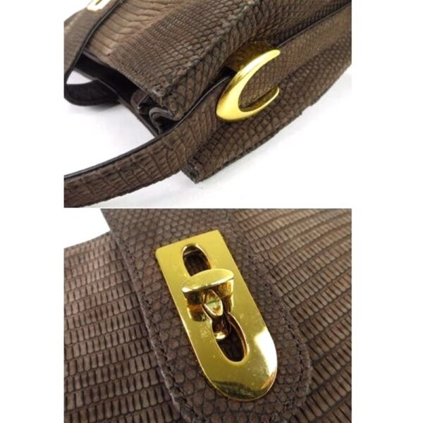 4466-Túi đeo vai-Lizard pattern leather shoulder bag9